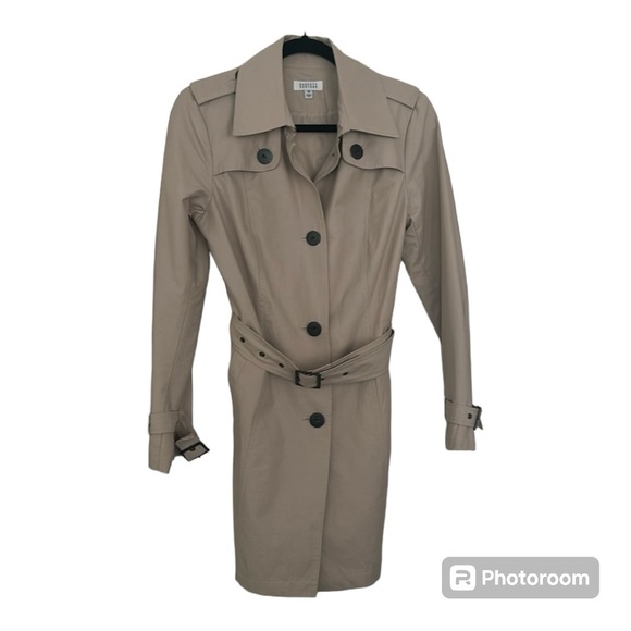 Barney’s New York 3/4 Trench Coat Tan Women Size M - Picture 1 of 16